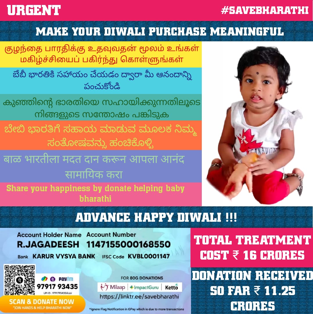 Being_human1987's tweet photo. ஆரம்பத்துல உங்க எல்லாருக்கிட்டயும் கேட்டது தான் பாரதிக்காக ஊர் கூடி தேர் இழுக்குறோம்..கண்டிப்பா எல்லாரோட கைகளும் அதுல இருக்கணும்னு வேண்டி கேட்டுகொள்கிறோம்..👏❤

நீங்க உ��வி பண்ணிருந்தா ரொம்ப நன்றிங்க..ஆனா இன்னும் நாலு கோடி தேவை...முடிச்சிவிட்ருங்க மக்களே..👏

#Timetosavebharathi https://t.co/hFw2SQafJS