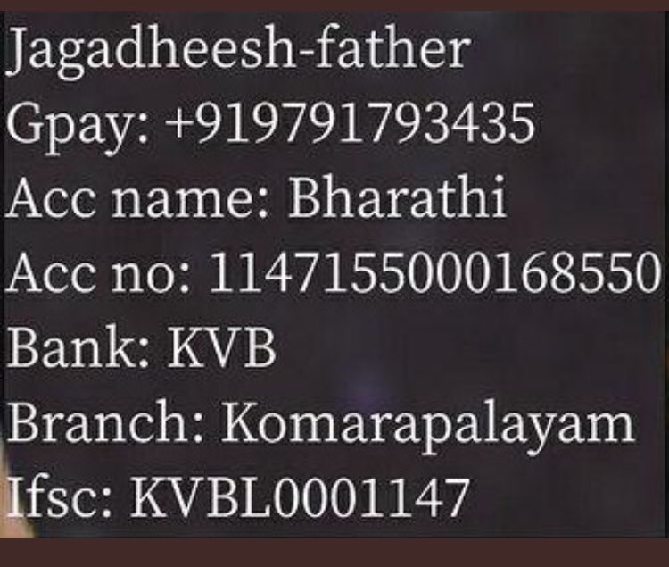 vish_cosmos's tweet photo. #TimeToSaveBharathi
Almighty giving us chance to do what can we do together.. please support and save the babys life https://t.co/7hHLXLijDx