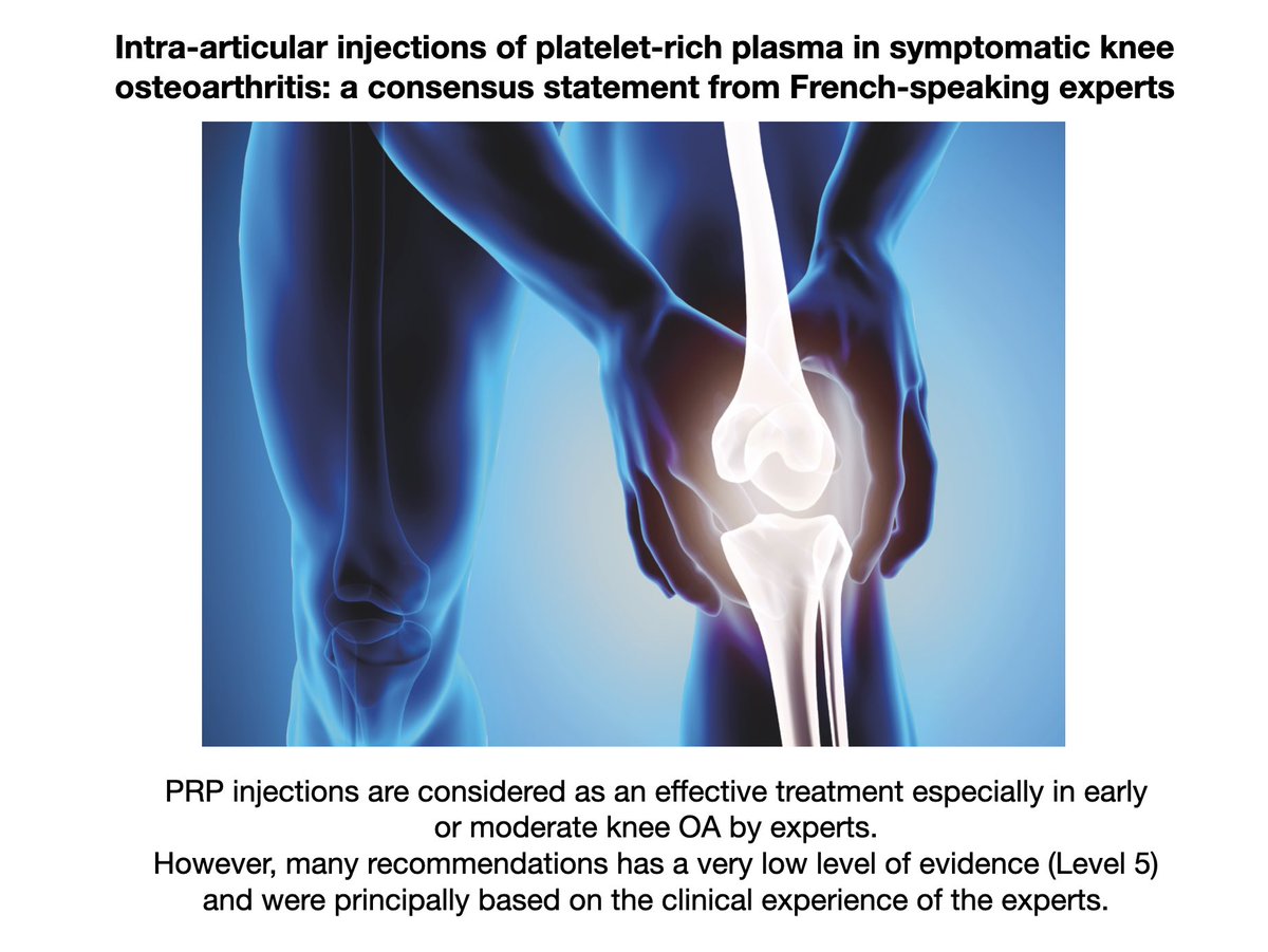 KSSTA's tweet photo. #PRPinjections was considered as an effective treatment for symptomatic early or moderate knee OA after failure of well-conducted conservative treatment. However, many of them had a very low level of evidence
#prp #intraarticularinjection
Link: https://t.co/7KY90fReuB https://t.co/MLv0ipebvX