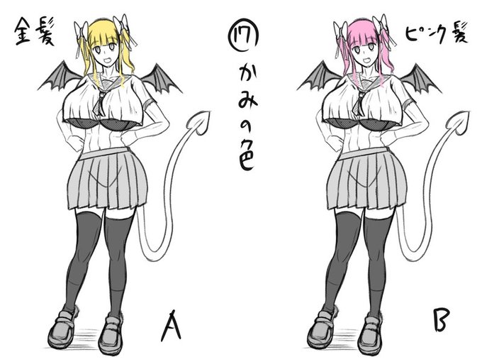 ⑰髪の色、金髪orピンク髪
↑これだったら変身して髪の色変わるとかも良き(*'▽')

#モブ子をヒロインにしていくお絵かき
#アイディア募集 