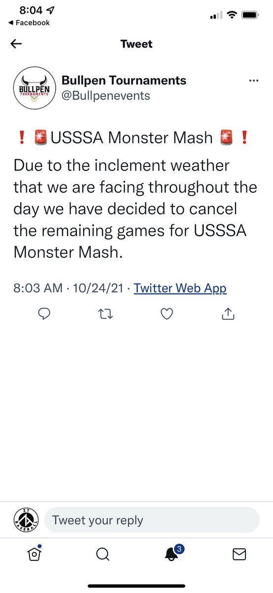 All games have been canceled due to the weather.