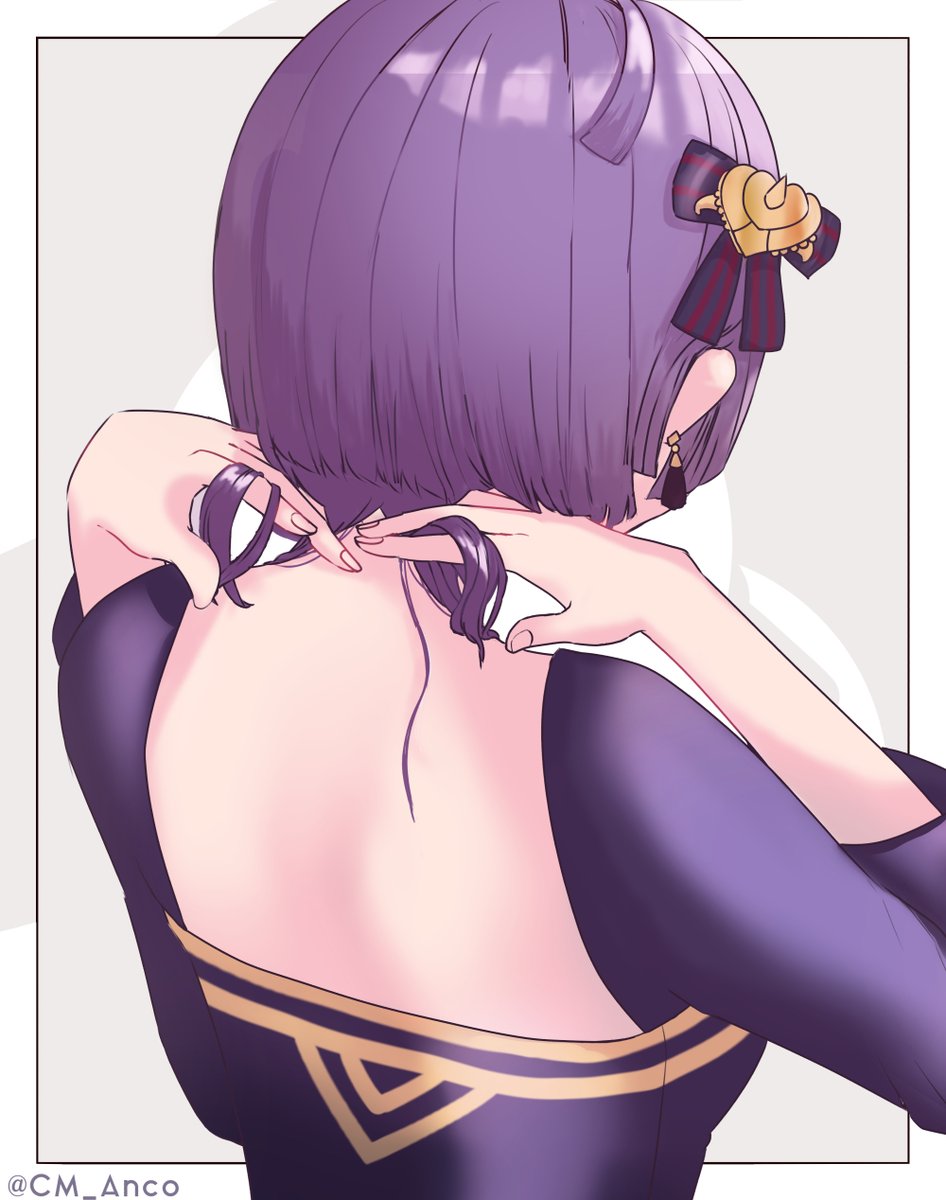 CM_Anco's tweet photo. この仕草が好きなのでベルちゃんにやってもらった絵です https://t.co/ehWREJ9l8a