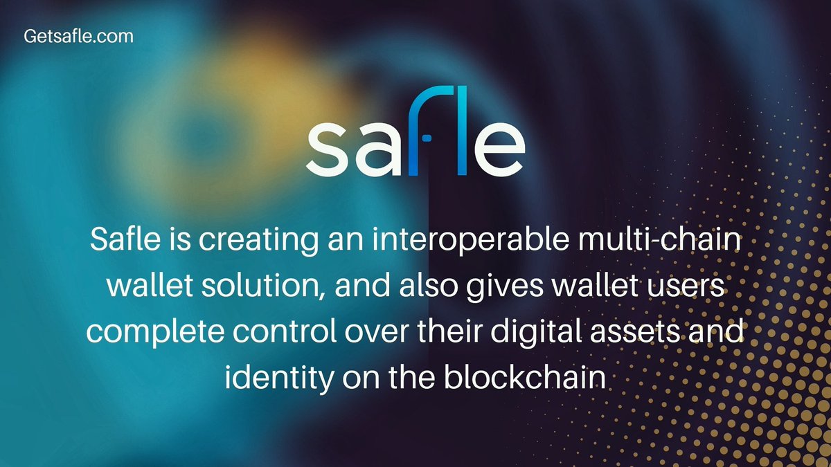 SplendolinT's tweet photo. @benjamincowen I think @GetSafle is greatly undervalued
A decentralised blockchain identity wallet built by #SafleNetwork that
enables secure private key management and seamless experience for dApps, DeFi and NFTs. https://t.co/hFYct852n0