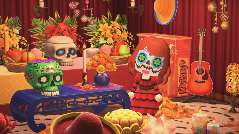 Game8_ACNH's tweet photo. ¡Feliz Día de los Muertos! 💀

The Marigold Decoration is now available at Nook Shopping from October 24–November 3!

#AnimalCrossing #ACNH

https://t.co/4OBW7a16W9 https://t.co/i1V9sHlMid
