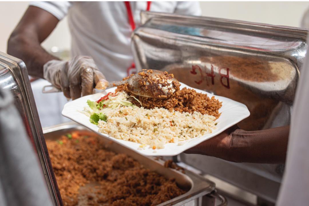 RentAWifeOnline's tweet photo. #jollof or #plainrice for lunch?π
.
Pass by at No. 9 Kinshasa Crescent, East Legon
.
#rentawifekitchen #food #restaurant #foodporn #yummy #foodie #dinner #delicious #ghanafoodie #fufuandgoatsoup #africanfood #fufu #banku #palmnutsoup #lightsoup #jollof #friedrice #garifortor https://t.co/yNO84IMfkI