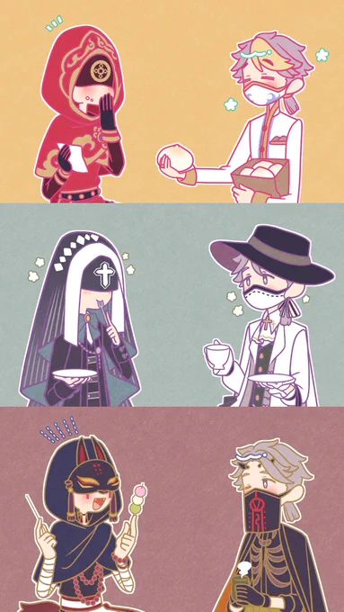 チャームのオマケにするポスカ🌸
チャームと同じ衣装のポスカをお付けして頒布します🕺 