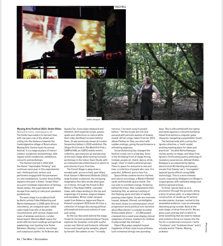 ADuffau's tweet photo. Check @thewiremagazine review by #johutton of @WysingArtsCentr #underether w/ #CAMPerVAN @ZoeMarden #SamuelDouek @FiontanM @cefyoouu @ObjectBlue_ @itsFAUZIA @IgnotaBooks #NishaRamayya #MJHarding @ZinovievLetter @mariimals #YesheBahamonBeesley @objectblue_ #spaceafrika #YaYaBones https://t.co/zJRt2w7nhL