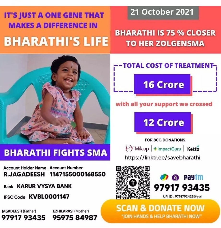 ViVithun20's tweet image. #Timetosavebharathi 
She needs your help please