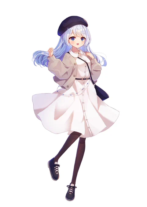 お仕事絵です。私服バージョンを描かせていただきました 