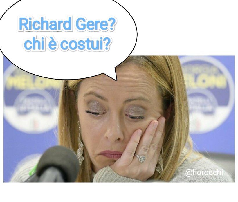 fiorocchi's tweet photo. L'ha detto veramente: "un attore in cerca di visibilità".
Richard Gere attore in cerca di visibilità. Richard Gere.
#RichardGere #Meloni #Salvini #OpenArms https://t.co/sZN69t3pFt