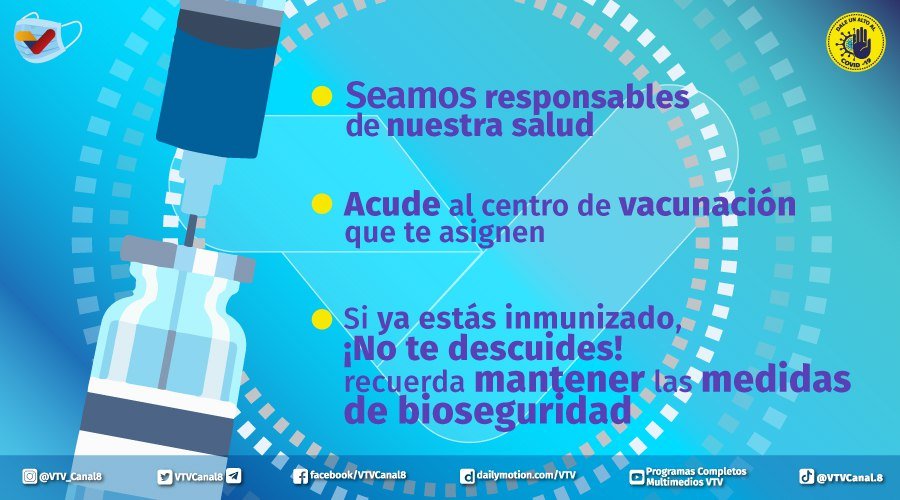 #CuidaTuSalud 🛡️| La función de una vacuna es entrenar y preparar a las defensas naturales del organismo ―el sistema inmunológico― para detectar y combatir a los virus y bacterias seleccionados

#VacunarseEsVida