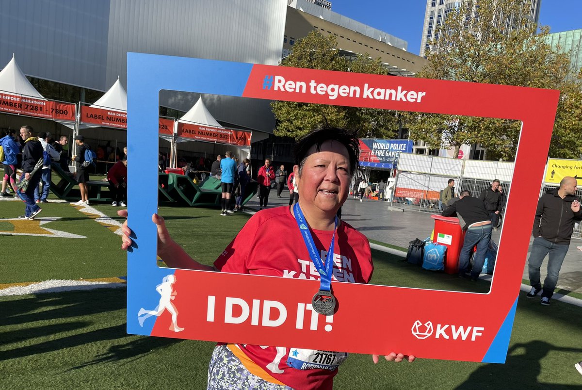 Yeah, I did it 👊🏼🏃🏻‍♀️! #demooiste #1/4marathon #NNMarathonRotterdam