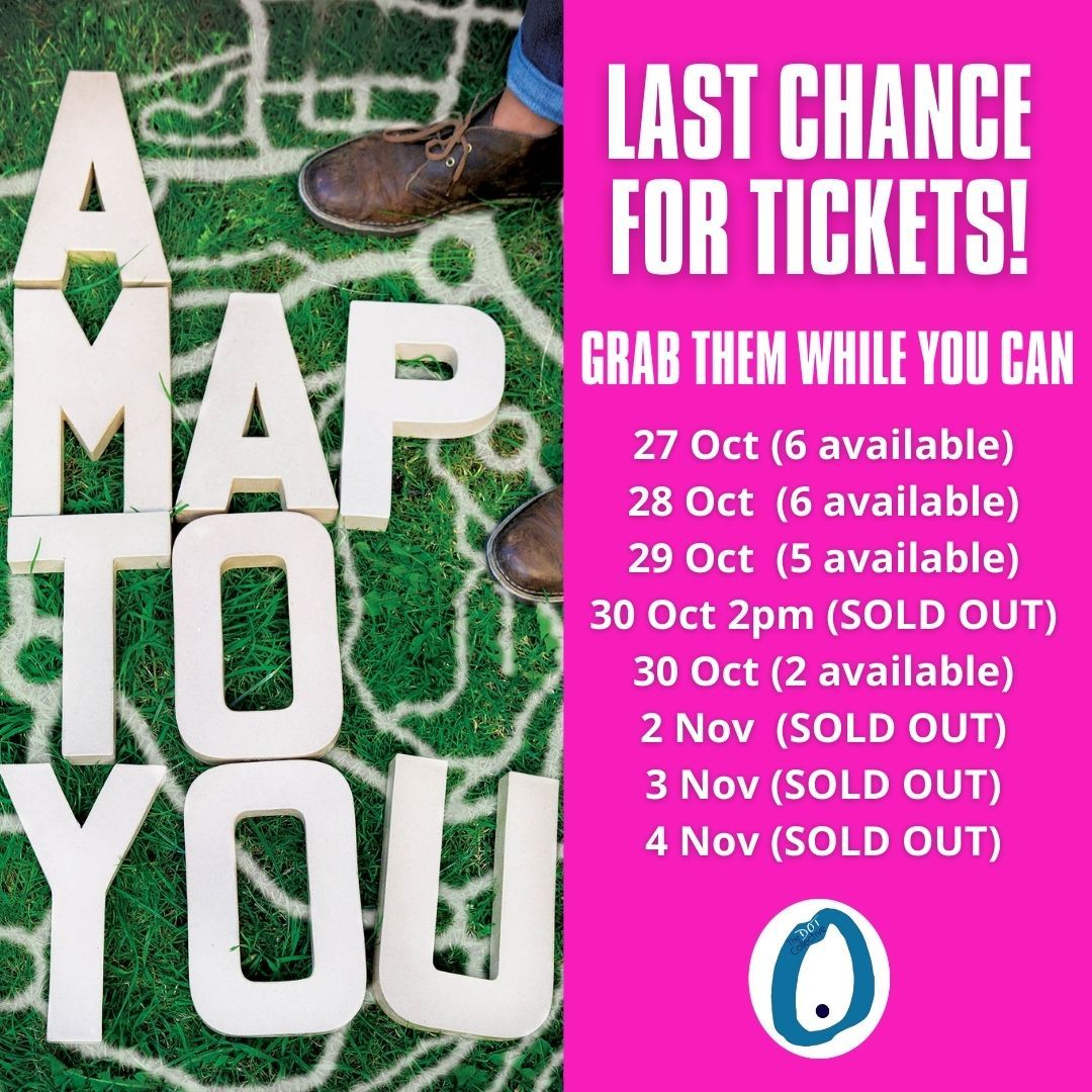 dotcollective's tweet photo. 🎟️ Another show is SOLD OUT! 🎟️⠀4th November
There are still a handful of tickets from 27th - 30th October! Grab them quick!
Book online (link in bio)
#AMaptoYou | 27 Oct - 4 Nov | @longfieldhall | Tickets: https://t.co/Ck4WWbK0rJ⠀
#immersivetheatre https://t.co/4mXMvJzp4Q