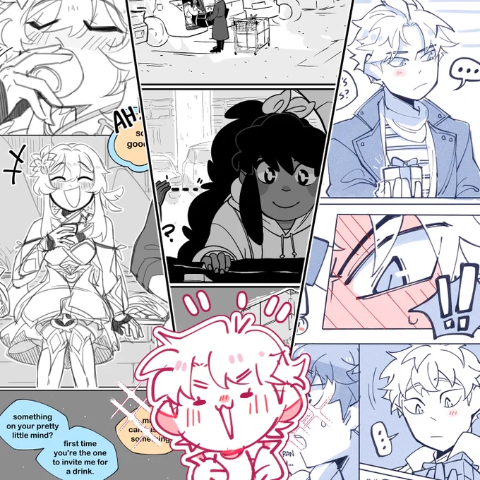[ #komiksvskomikeros ] i haven't taken a proper pic of myself in two years 😂😭😭 