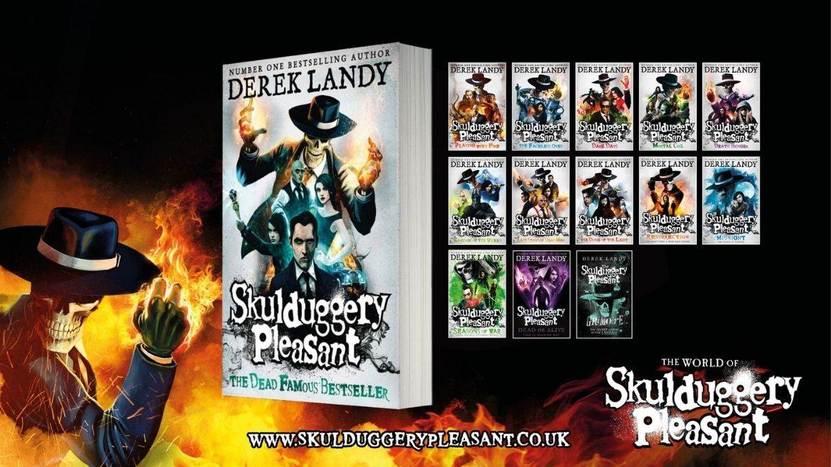Booktrust's tweet photo. HELLO! We have got an INCREDIBLE Skulduggery Pleasant giveaway for you!

We're giving you the chance to win all fourteen books in @DerekLandy's super series - it's the perfect opportunity to dive into these spooktacular tales: https://t.co/pZjxpVBQjA https://t.co/0IvbxeiBnd