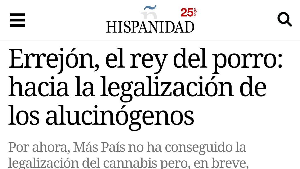 claudiovidalg's tweet photo. En ciertos discursos sobre drogas parece que no ha pasado el tiempo: drogas blandas, inmoralidad, pecado, pérdida de libertad...

Y el titular: habla por sí mismo. https://t.co/OzvomYkWjV https://t.co/YtZiEsROzc