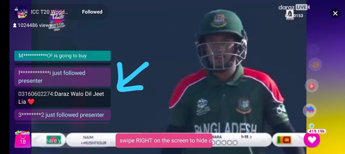 zunairkh's tweet photo. The real fun is when you watch live streaming on @darazpk you have option to comment and share live thoughts about the match 🤝#LiveOnDaraz https://t.co/GKqQ3sCAIf