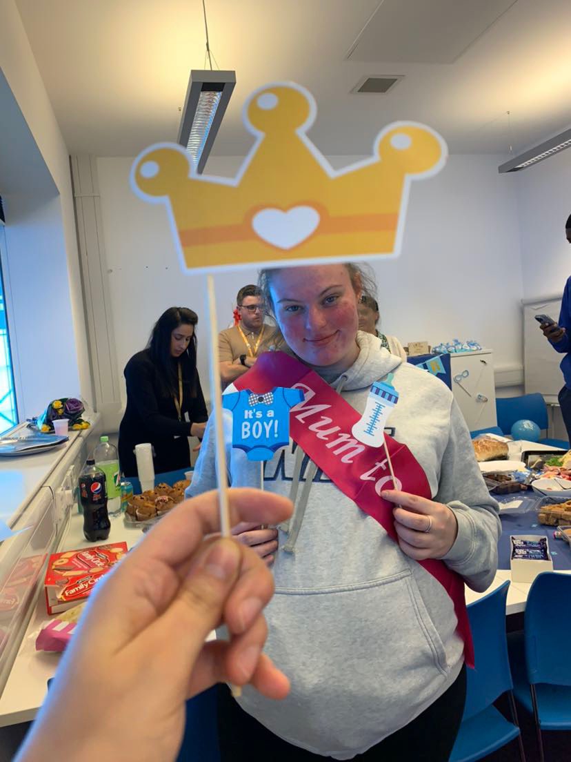 Emily_BCTapp's tweet photo. The surprised baby shower I had at work the other day it was such amazing surprise I’ve ever had so thank you all so much. @RightsandPartic @Laura_RAPs @Tas_RAPs @richt_p @jake4shaw https://t.co/ZGbEifm9dD