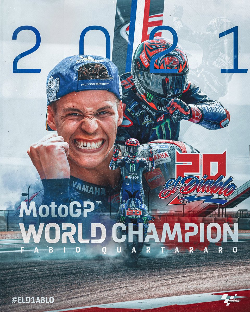 Fabio Quartararo sagra-se campeão mundial de MotoGP pela primeira vez!