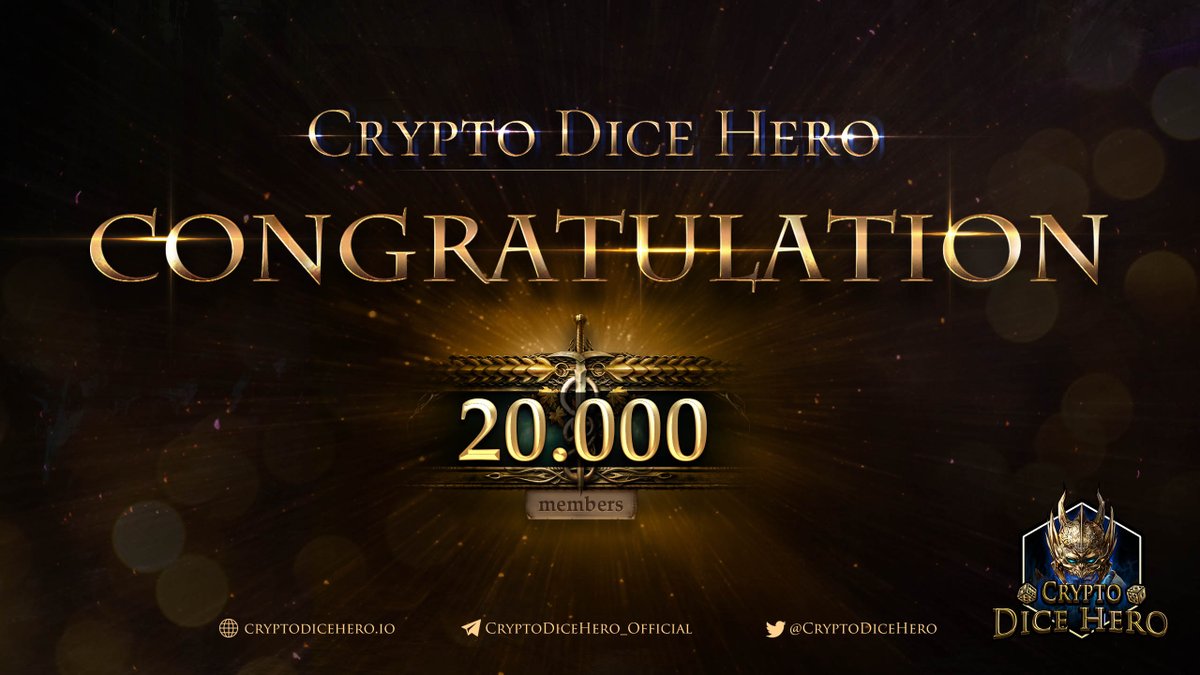 Mamai098's tweet photo. @CryptoDiceHero 🎉Congratulations to the CryptoDiceHero
👏Our community on reaching 20,000 members
🎲Come join our team to learn more about #CryptoDiceHero 

🌐https://t.co/DYfrmMxDHg

✈️https://t.co/cn0OPuC3Ej

📺https://t.co/BTG37eL2dG https://t.co/B1n0aFHUmB