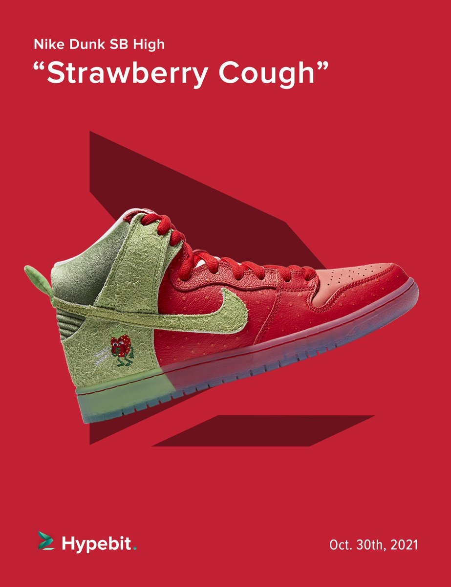 Dunks are still the sneaker of the moment, and these High SBs are some of the most unique we've seen so far. Strawberry Coughs drop Saturday. #hypebit
