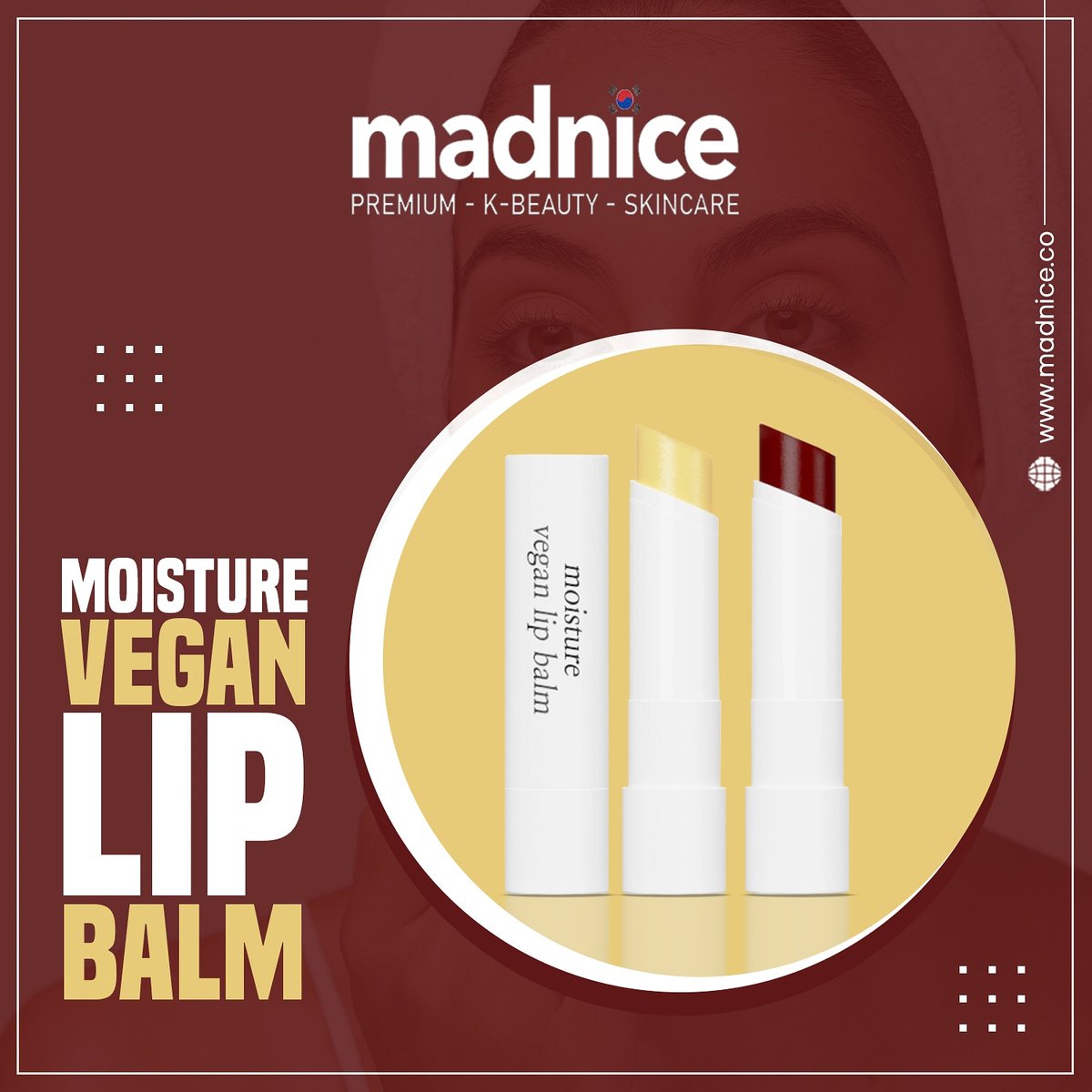 MadniceCo's tweet photo. RiRe Moisture Vegan-Certified lip balms made with botanical ingredients from nature keep lips extremely moisturized and healthy.  They provide natural, soft vitality and colour to the lips with the plant-derived, edible colourant, anthocyanin.  

#madnice #cosmeticstoremadnice https://t.co/shc90DKRdh