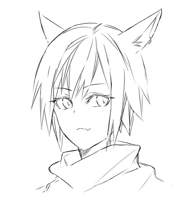 久々に女の子を描きたくなったので落書き初期ッテちゃん 