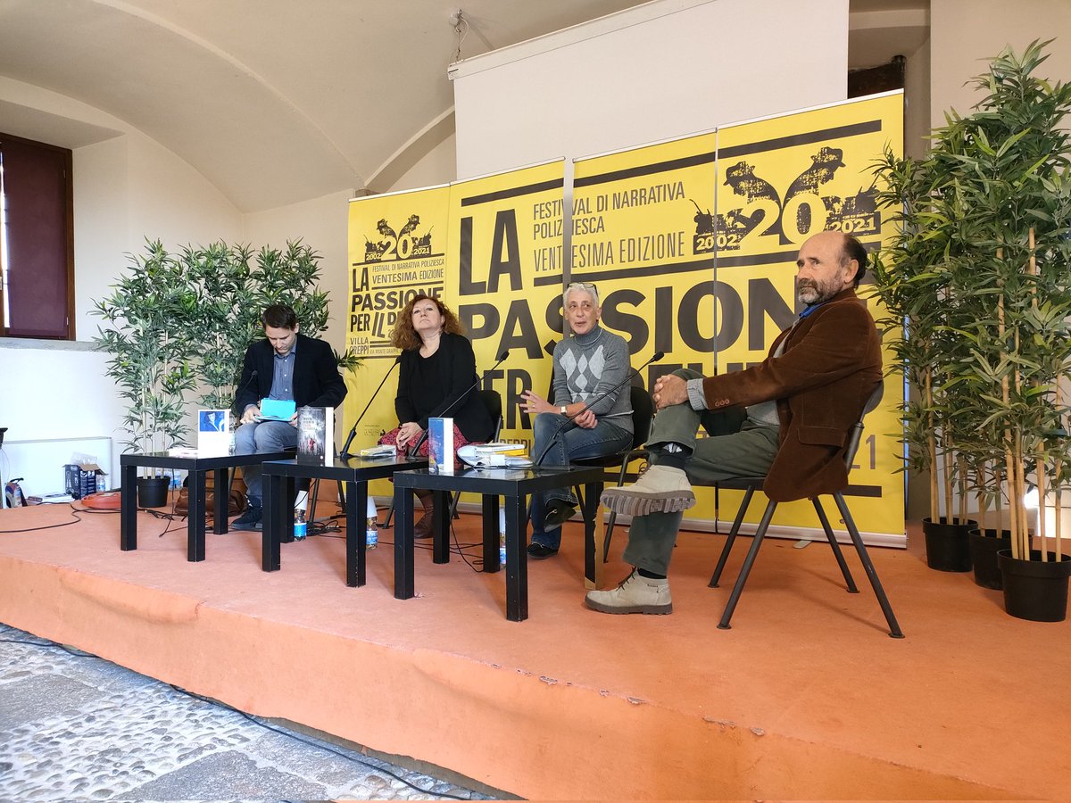 Seconda presentazione alla #passionedelitto2021 con #AndreaFazioli, #MarinaVisentin e #EnricoCamanni, modera #FrancaVilla @passionedelitto