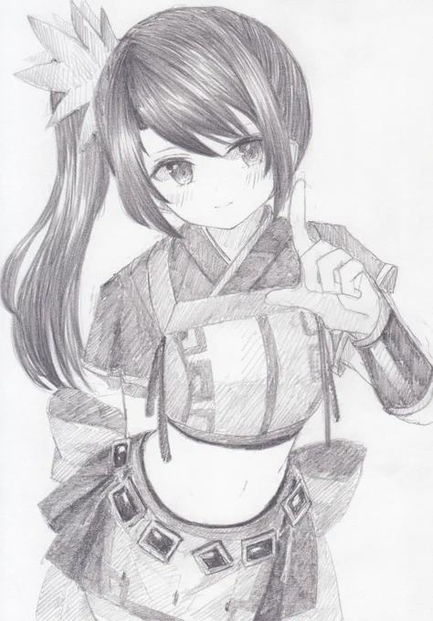 シャーペンで描きました。
マギアレコードから、由比鶴乃です
#マギレコ 