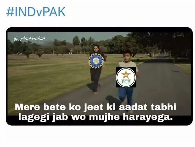 Shivgupta0206's tweet photo. Ja beta Ja jee le apni zindagi #INDvPAK https://t.co/BaQHcNqdiV