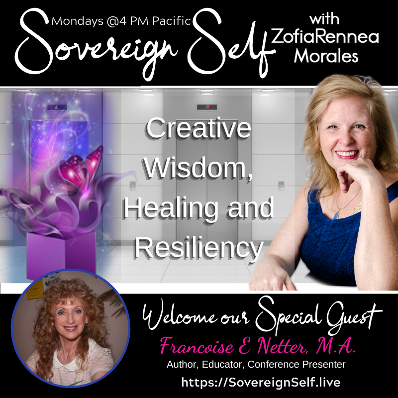 FrancoiseNetter's tweet image. Join @zofiarennea and @FrancoiseNetter on Monday in a powerful podcast about spirituality, creativity, inspiration and moving from trauma to resiliency.

voiceamerica.com/show/3825

#creativity #spirituality #inspiration #healing #resiliency #transformationspace #bodyminddynamics