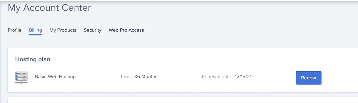SarahShuda's tweet photo. Here's an example of poor UX used to make it difficult to cancel services. If I wanted to cancel auto-renewal on this account, clicking "renew" is the path to canceling. Why not say "edit renewal status"? Or something that is more inclusive to all options. #uxmatters #ux https://t.co/Pv76WKzvdV