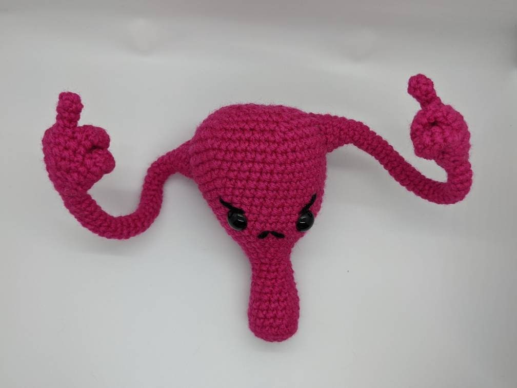 crochet_fairy's tweet photo. Excited to share the latest addition to my #etsy shop: F You-terus Amigurumi Uterus Made to Order https://t.co/FYUEJ0nffX #crochet #thelarpfaeries #readytoship #amigurumi #uterus #hysterectomy #endometriosis #badlanguage #flippedoff https://t.co/QV4SV4UA4v