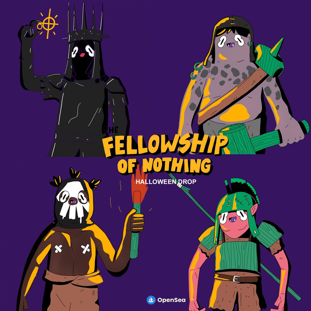 The Fellowship of Nothing 🧙‍♂️
Halloween Drop🎃

opensea.io/collection/fel…

#NFT #NFTCommunity #NFTs #nftart #nftcollector #NFTdrops #NFTdrop #OpenSeaNFT #NFTThaicommunity