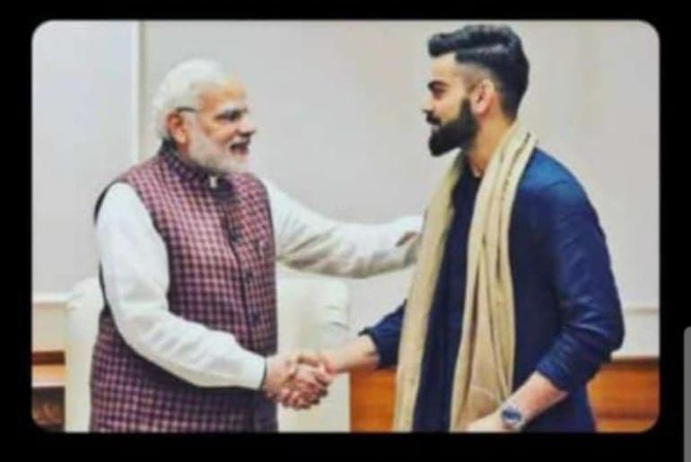 ChSannan's tweet photo. Modi g : Kitnay admi thay?
Kohli : Bus 2 thay sarkar. 

#PakVsInd #PAKvIND #PakVsInd #T20WorldCup #T20WorldCup21 #Kohli #BabarAzam https://t.co/3NBuGjW0lC