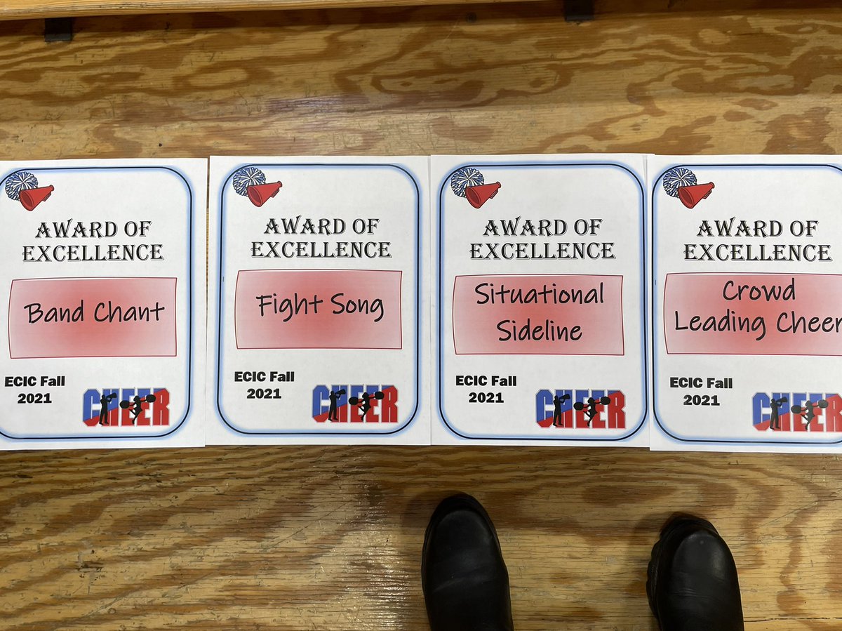 All four speciality awards and ECIC Division C CHAMPIONS!! 👏🏼👏🏼