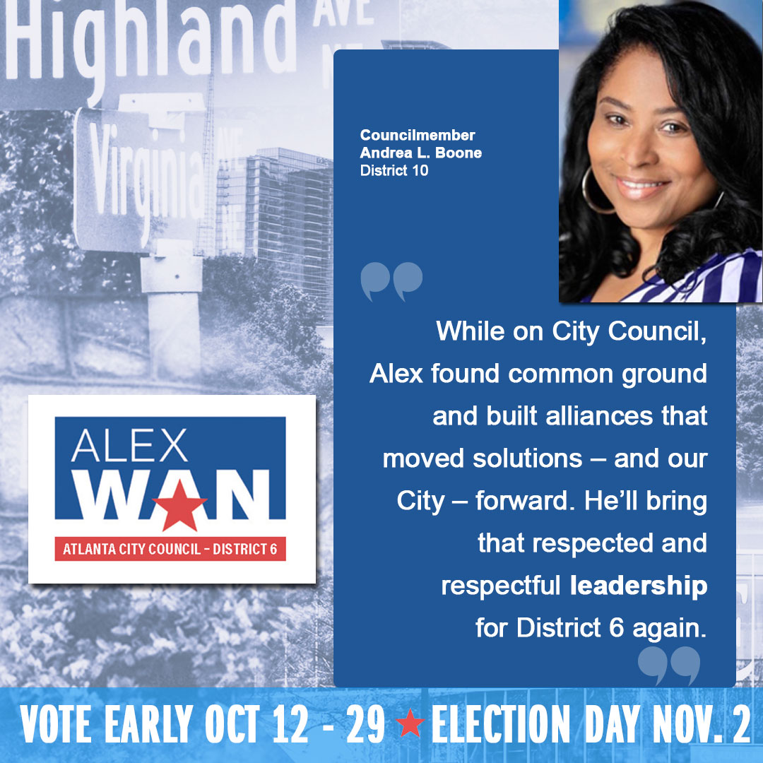 AlexWanforATL's tweet photo. #VoteNov2 #AlexWanForAtlanta #atlanta #citycouncil #district6 #VoteLocal https://t.co/LoeyNGJgon