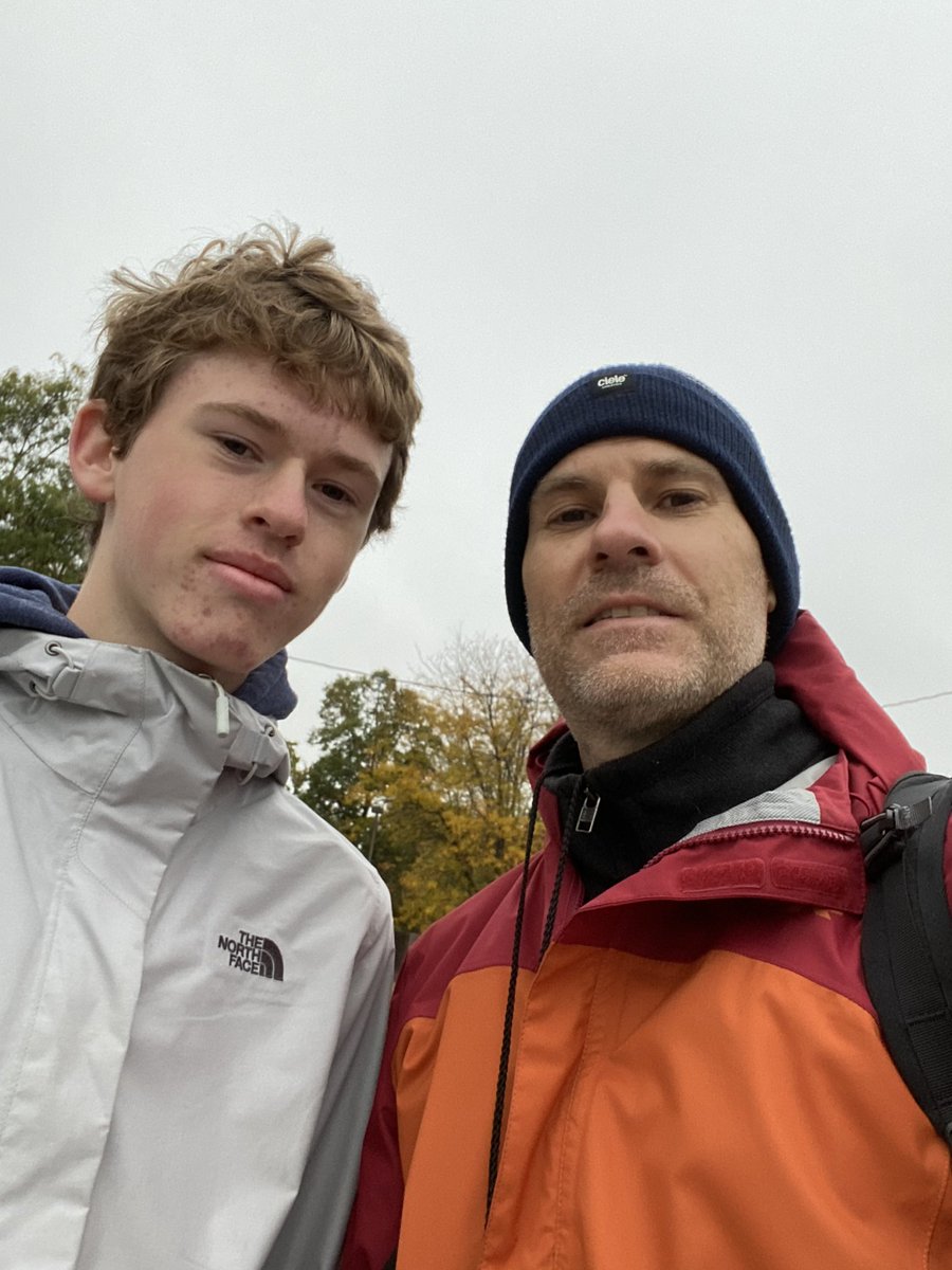 jschmaderer's tweet photo. Not the day runners were hoping for at #thegoodlifehalfsy but it will be a big memory for everyone. Including me, who got to spend some time giving back with son. #rain #lightning #Volunteers https://t.co/8ZVZ1b3Ocf