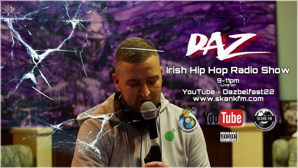 9pm tonight on YouTube channel Dazbelfast22 &amp; skankfm.com