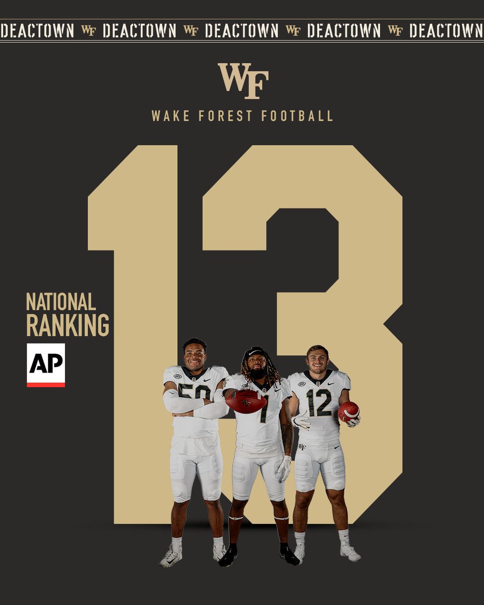 WakeFB's tweet photo. Goal: 𝟏-𝟎 this week

📰: https://t.co/5AMhNlpYHW

#GoDeacs 🎩 https://t.co/2Mge4xcq9y