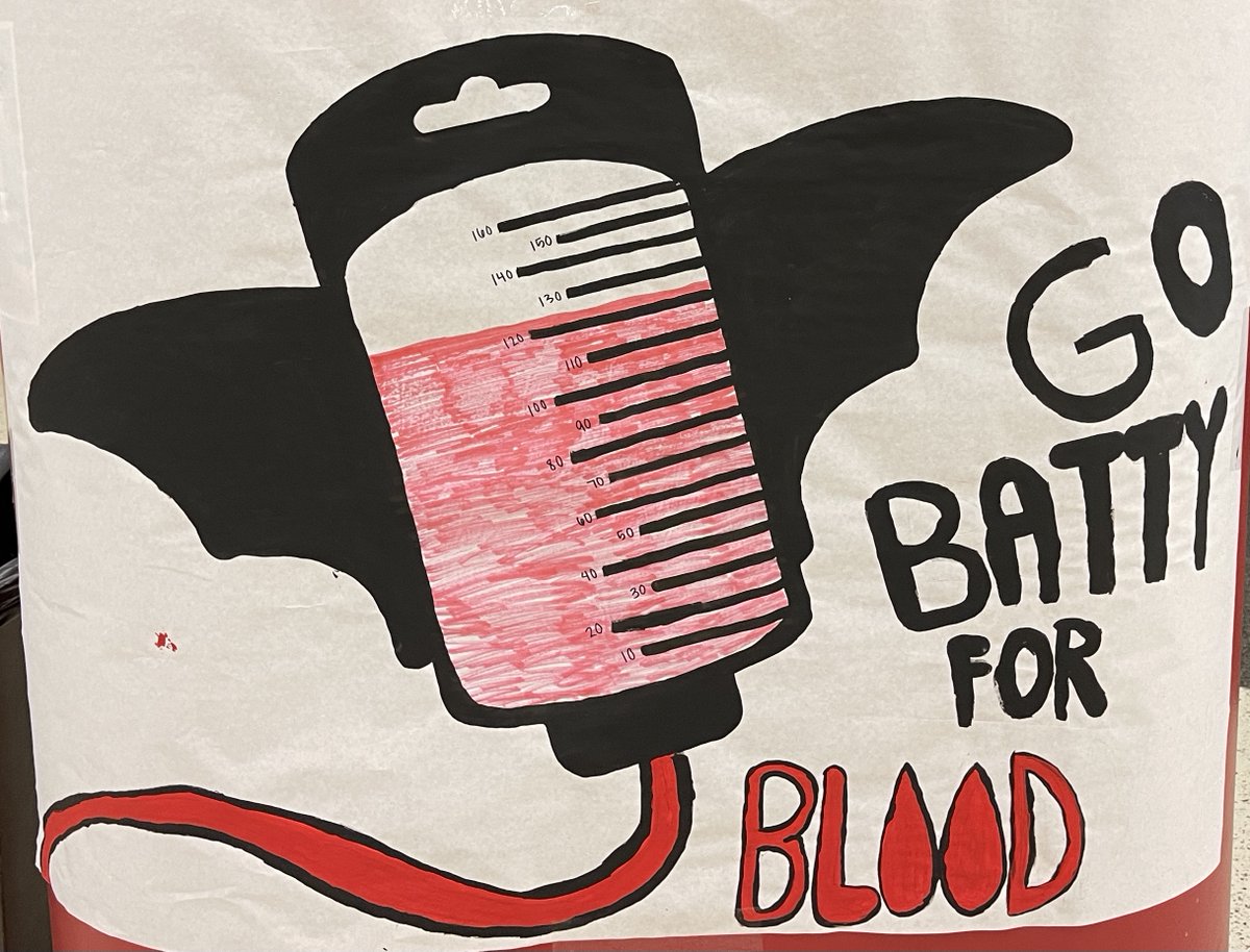 We are up to 131 appointments filled for our drive on Thursday - we still need MORE. Help us go "Batty" for blood and sign up to donate at redcrossblood.org