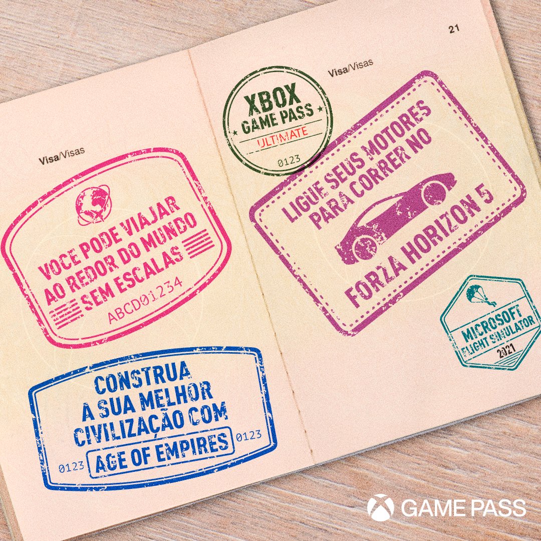 XboxBR's tweet image. Precisaríamos de mais de um passaporte para conseguir todos os nossos títulos carimbados. #XboxGamePassUltimate