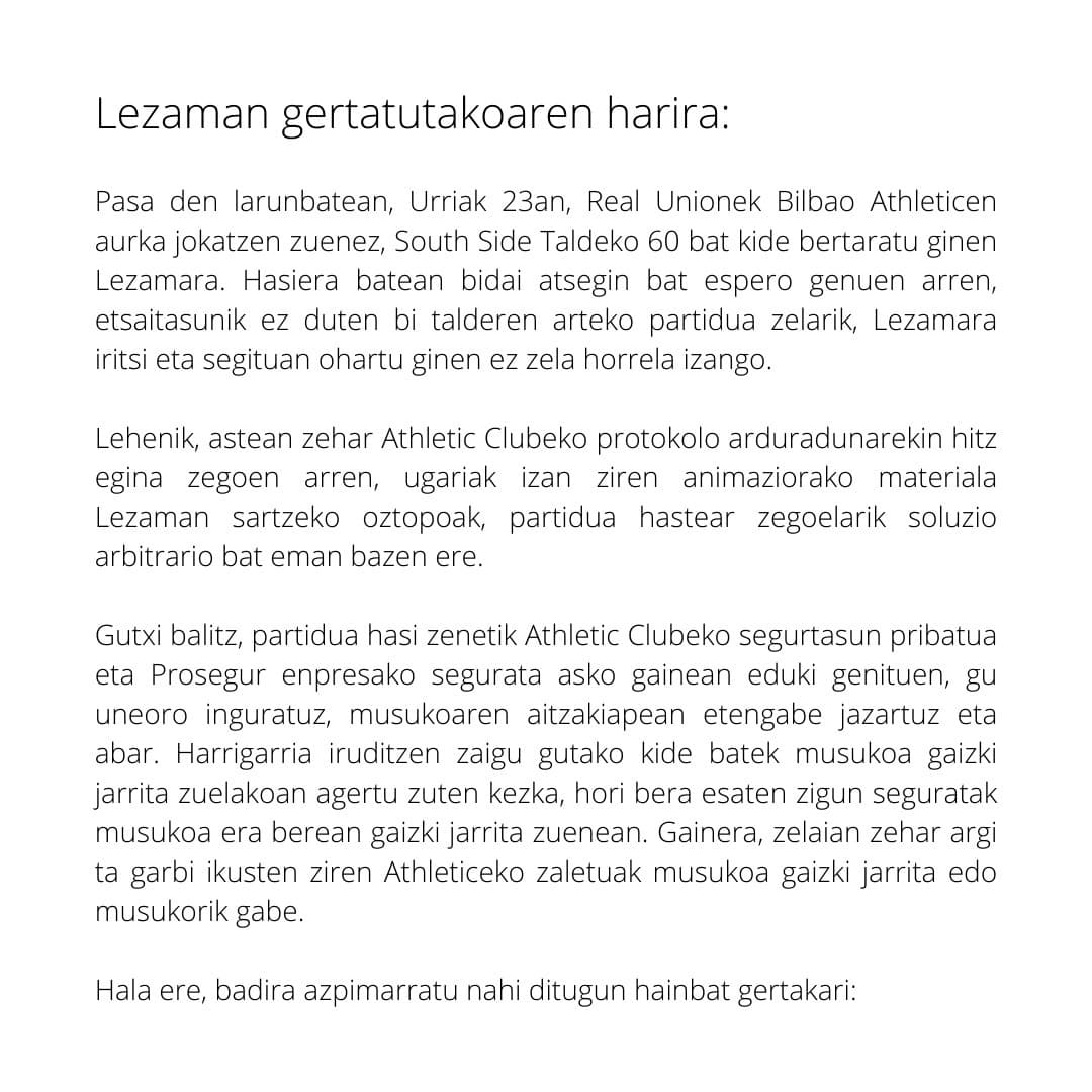 union1915fans's tweet photo. LEZAMAN GERTATUTAKOAREN HARIRA: https://t.co/cDkmuf6s24