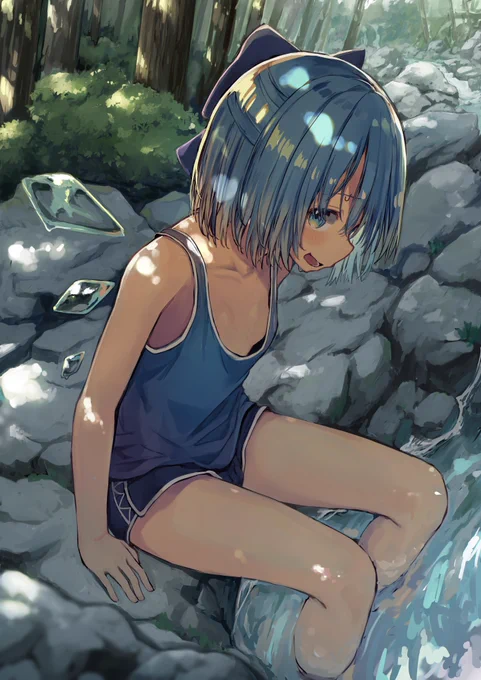 #今年も残りわずかなので今年一番伸びた絵を貼る見た絵描きさんも強制でやる
チルノ 