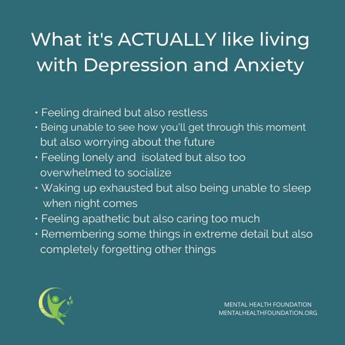 MentalHealthFN's tweet photo. Please be patient and empathetic towards those affected with depression and anxiety.

#MentalHealthMatters #MentalHealthAwareness 💚 https://t.co/Ad3rJMhRkR