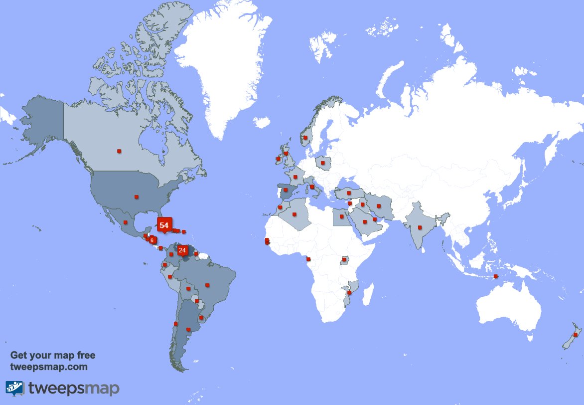 RomanYelina's tweet photo. Mis seguidores viven en Cuba(54%),Venezuela(24%),Nicaragua(6%) y más https://t.co/ykZ0nxuNsW https://t.co/OTmdeYXQYh