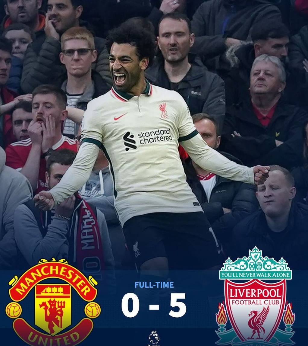 goaline360sport's tweet photo. FT: Manchester United 0-5 Liverpool
Liverpool's biggest ever away win at Manchester United!
Mo Salah’s hat-trick helps Liverpool get an impressive win at Old Trafford!
#FPL #MUNLIV #GOALINESPORTS #MoSalah #Salah
Subscribe: GoaLine Sports™ On Telegram: @goalinesportx https://t.co/t5f3ebDDur