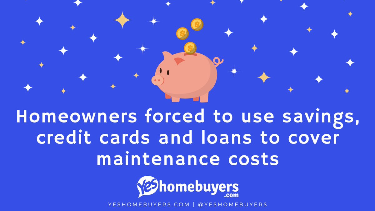 Research shows that despite home maintenance costing on average between £500 and £1500 per year, only 17% of us have a specific savings pot to cover these costs ☹️ #homerepairs #budgeting #property yeshomebuyers.com/news/unexpecte…
