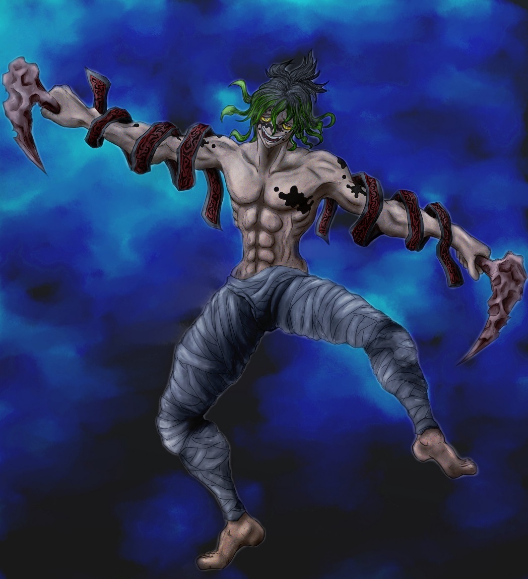 上弦の陸「妓夫太郎」 MoTo.K on X: 