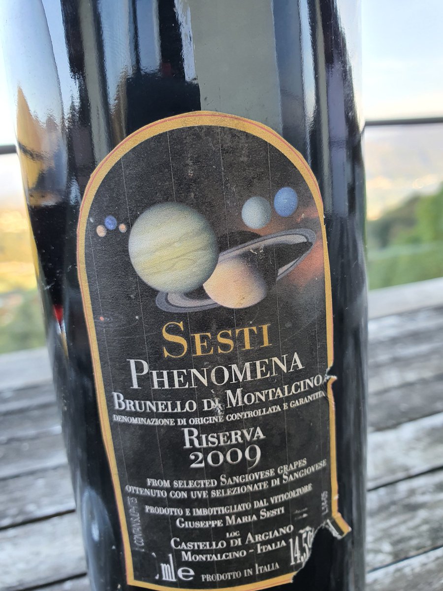 KerinOKeefe's tweet photo. From our cellar, we totally enjoyed this #Sesti 2009 #BrunellodiMontalcinoRiserva #Phenomena. Still showing well but is so ready now. https://t.co/8fZAh6bPih